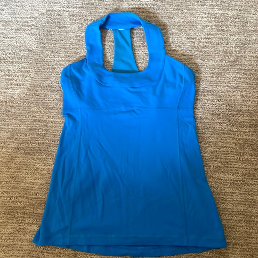 Blue lululemon workout tank